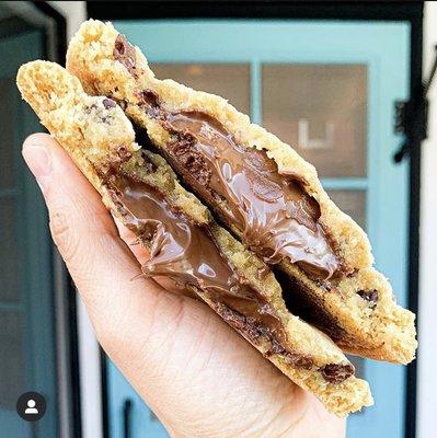 Nutella Stuffed Cookie