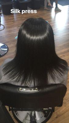 Silk Press (click link to book appointment today ) https://www.vagaro.com/ambermonnai