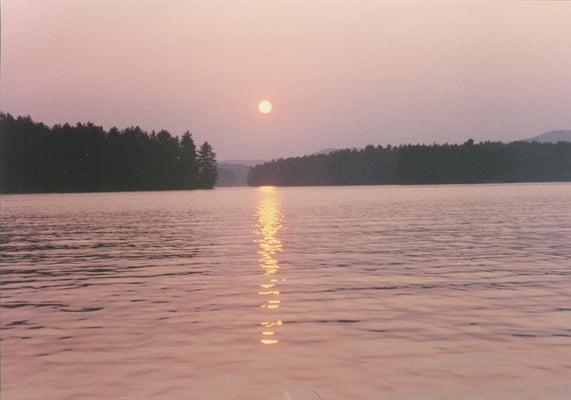 Sunset on a Mountain Lake