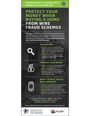 Protect Your Money When Buying a Home From Wire Schemes.