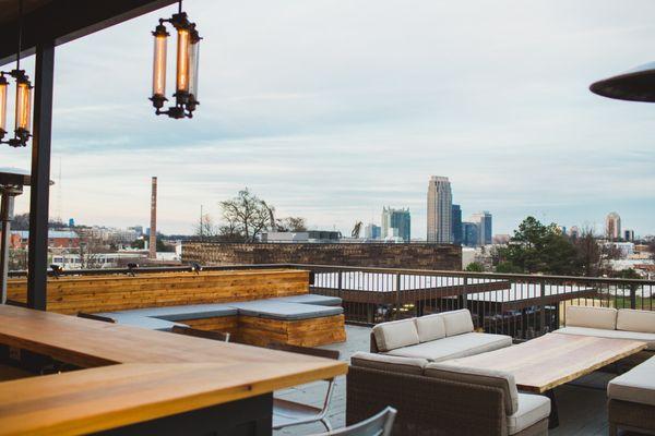 Rooftop view overlooking Atlanta