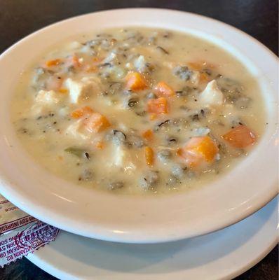 Chicken Wild Rice Soup (today's soup of the day)