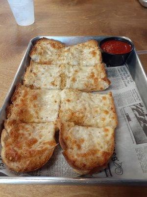 Cheesy garlic bread