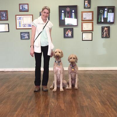 Elizabeth, Cooper, and Lilly after a private lesson.