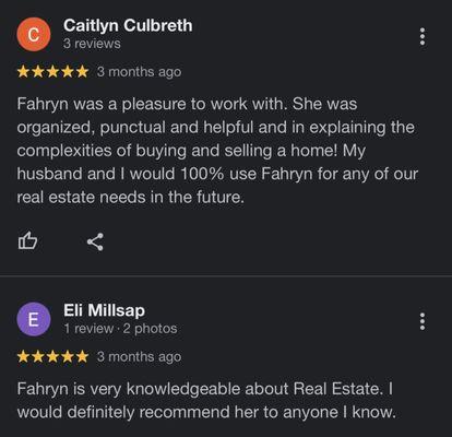 Google reviews, I love my clients!