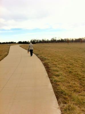 Wide Concrete Path