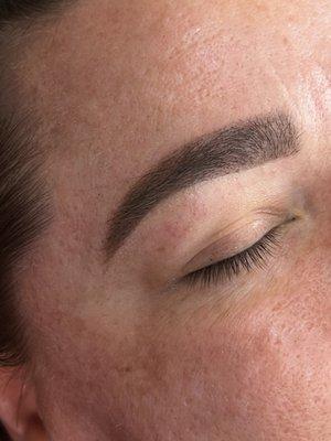 Brow wax and tint