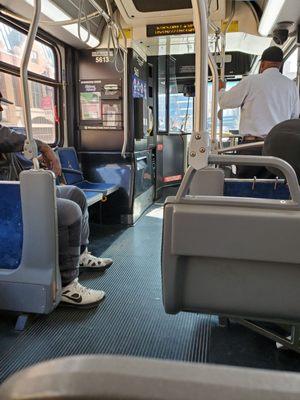 Everyone still properly masked except for the sick coughing guy and the bus supervisor.