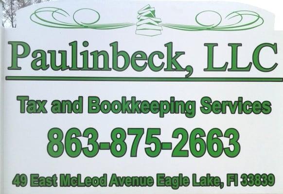 Paulinbeck, LLC, Tax & Bookkeeping Services