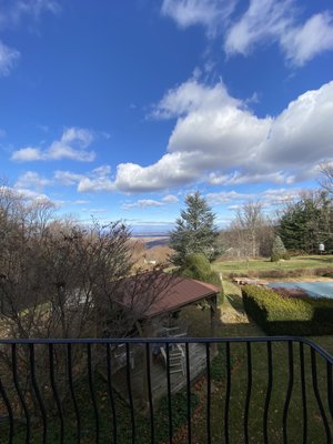 Foxglove Retreat balcony view.