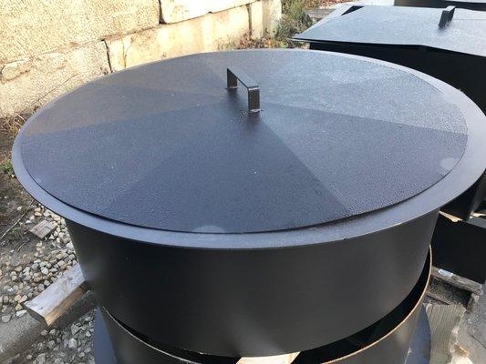 Fall is here and our new 36" powder coated fire pits are available.  These fire pits have a 2" lip for easy installation.