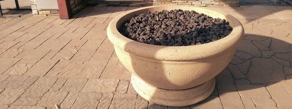 Eldorado Stone Firebowl on display at location