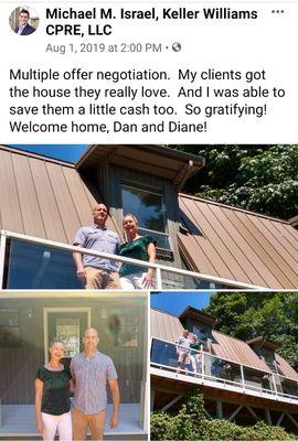 Satisfied clients who got the house they love.