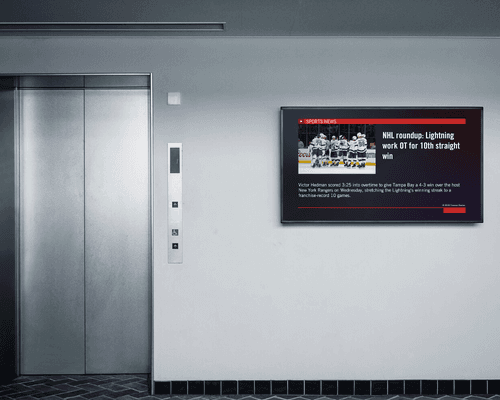 Digital Signage for facilities