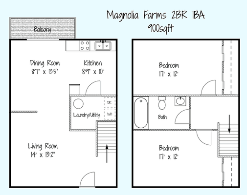 2 bedroom townhome