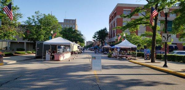 The Amish baked goods stand on the left is wonderful.