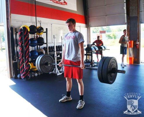 CrossFit Cervus Varsity Athlete Summer Camp 2017 - Our athletes build strength through movements like the Deadlift