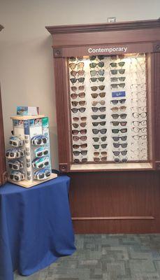 Great selection of sunglasses. Prescription and nonprescription available.