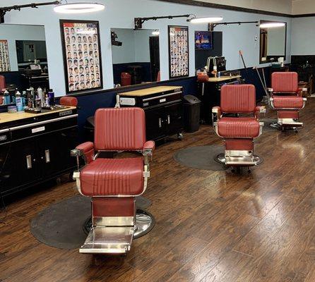 Clean and organized Barbershop.