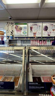 Ice cream counter