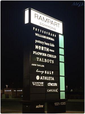 Retail Stores & Restaurants at Rampart Commons.