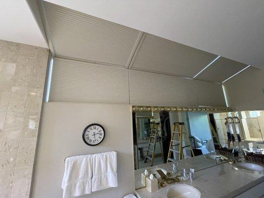 Hunter Douglas Powerview skylights, with room darkening. Indian Wells, CA