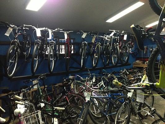 Amazing selection of BIKES!  Used and New! Ask about our bike tuning and repair service. Helmets too! Special orders available