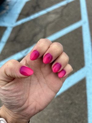 Ombré nail design