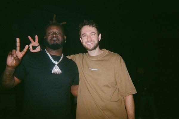 T-Pain and Zedd backstage after a performace.