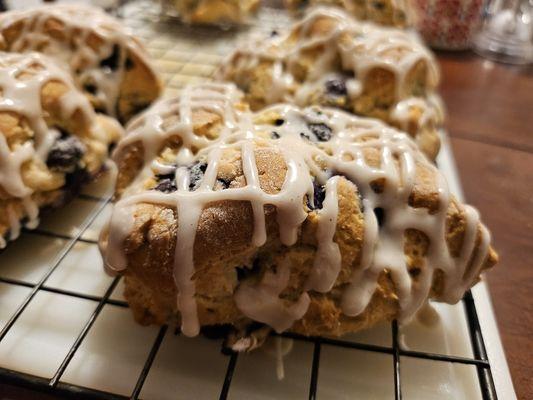 Lemon Blueberry Scones $18 (6 large or 8 small)