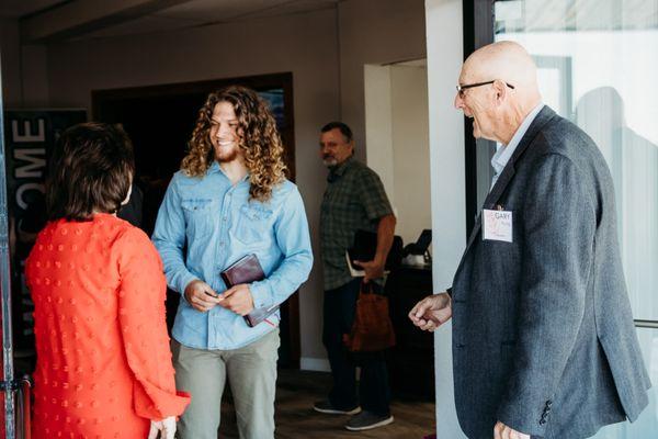 You won't get by our greeters without a warm welcome.