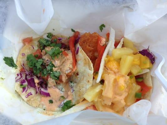 The fish tacos. Unnamed Style is on the left and Summer Sun on the right. I liked the Unnamed Style best.