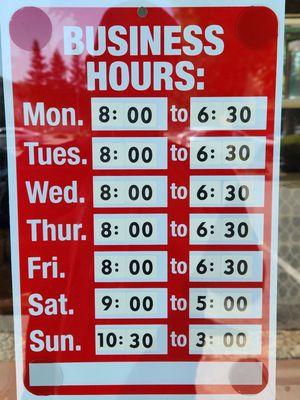 Business hours