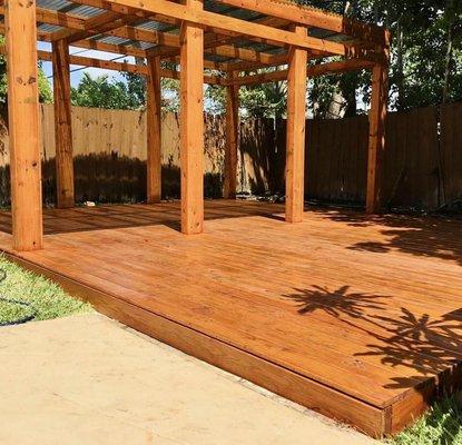 Decking and pergola project