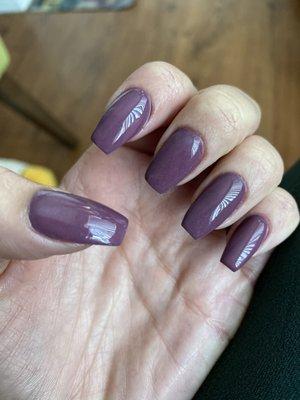 DND powder on my natural nails. Loved them