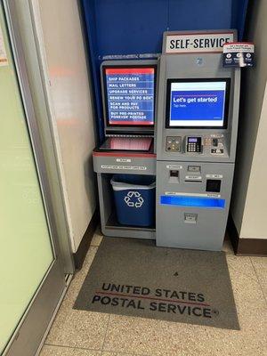 Self service kiosk outside that you can access even if PO is closed