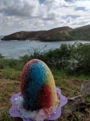 Nothing like a shaved ice to cool off after snorkeling all day...