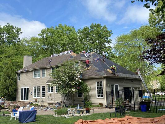 Roof replacement.