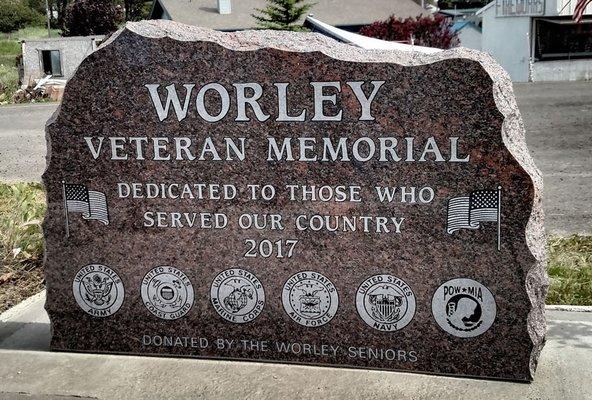 Veterans Memorial - Worley, ID