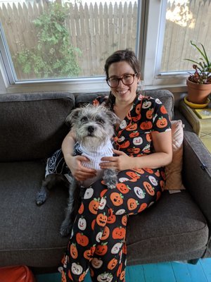 The most comfortable PJs and my dog loves the festive sweater.