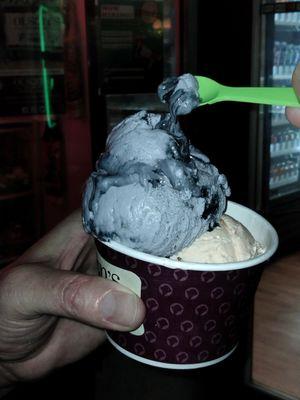 Licorice ice cream