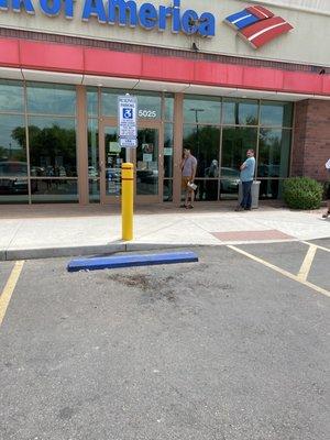 Way to treat your clients Bank of America it's 100° out