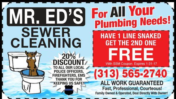 Mr Ed's Sewer Cleaning Service