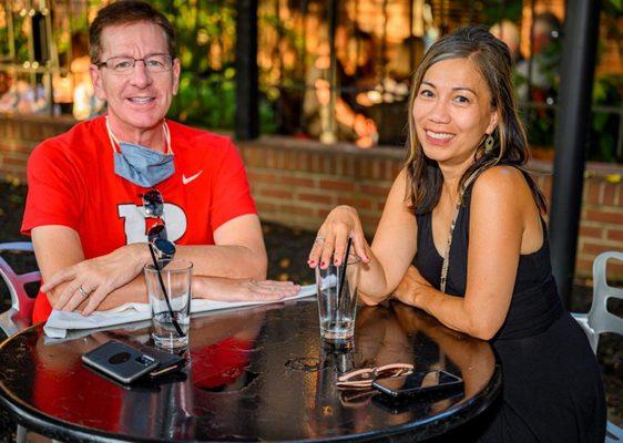 Couple dining at Old Man Rafferty's