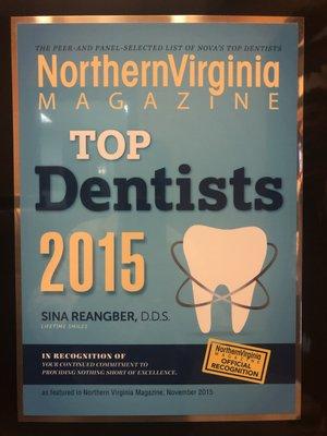 2015 Top Dentist Award