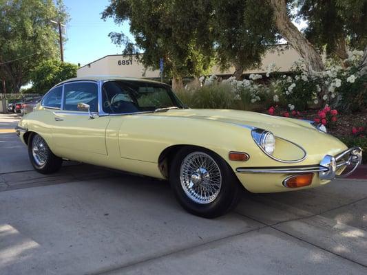 Bill keeps this 1970 Jaguar XKE running like a dream.