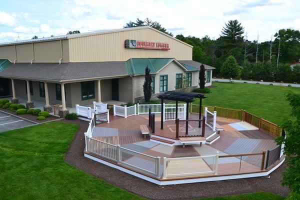 Largest outdoor decking display in the Northeast!