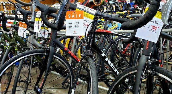 Great selections of TREK road bikes!