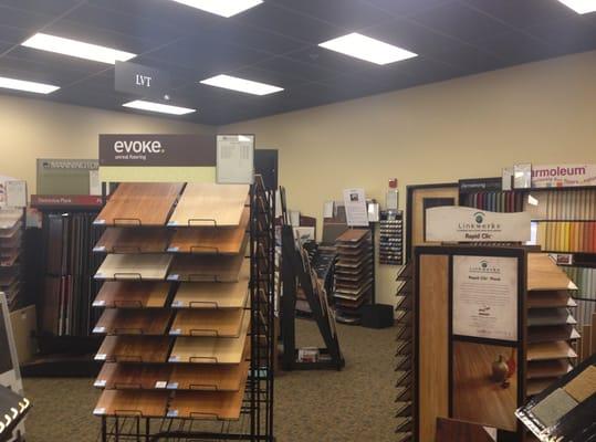 LVT (luxury vinyl tile) and Marmoleum Displays CFM Hillsboro, Oregon