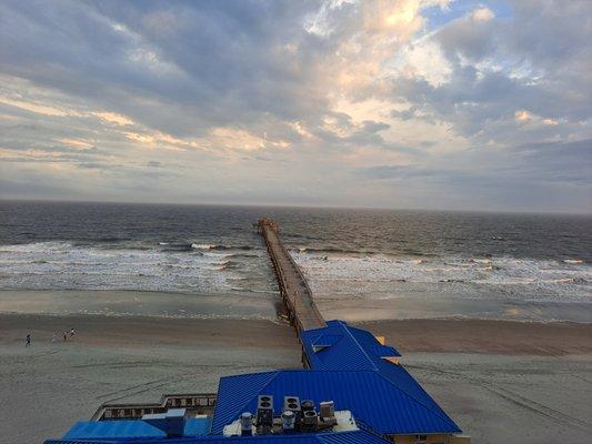 Looking over pier from my balcony.